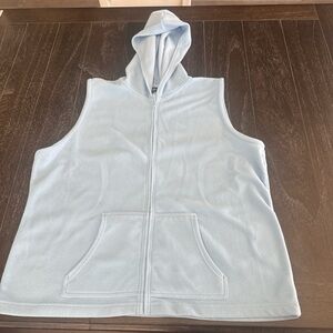Eddie Bauer Sky Blue Fleece Vest